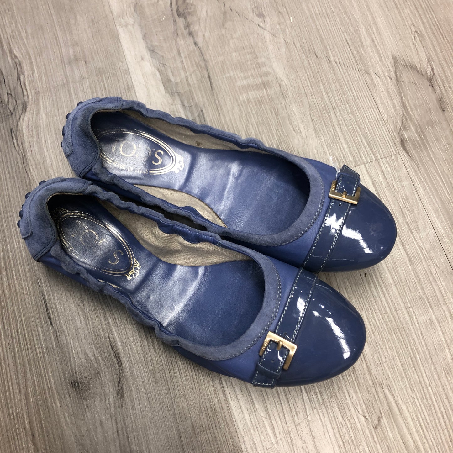 Tod's Women's Light Purple Patent Leather Ballet Flats Size 36.5