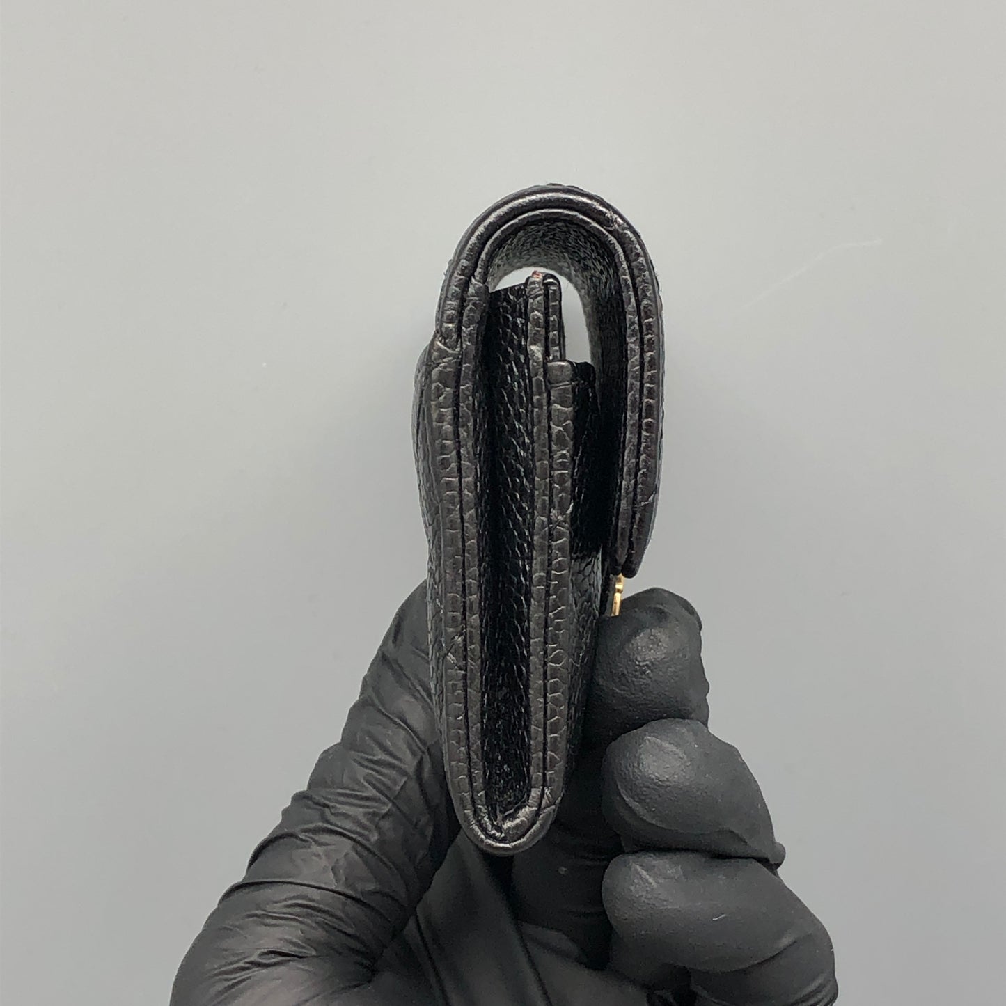 Chanel Classic Caviar Quilted Flap Card Holder Wallet Black