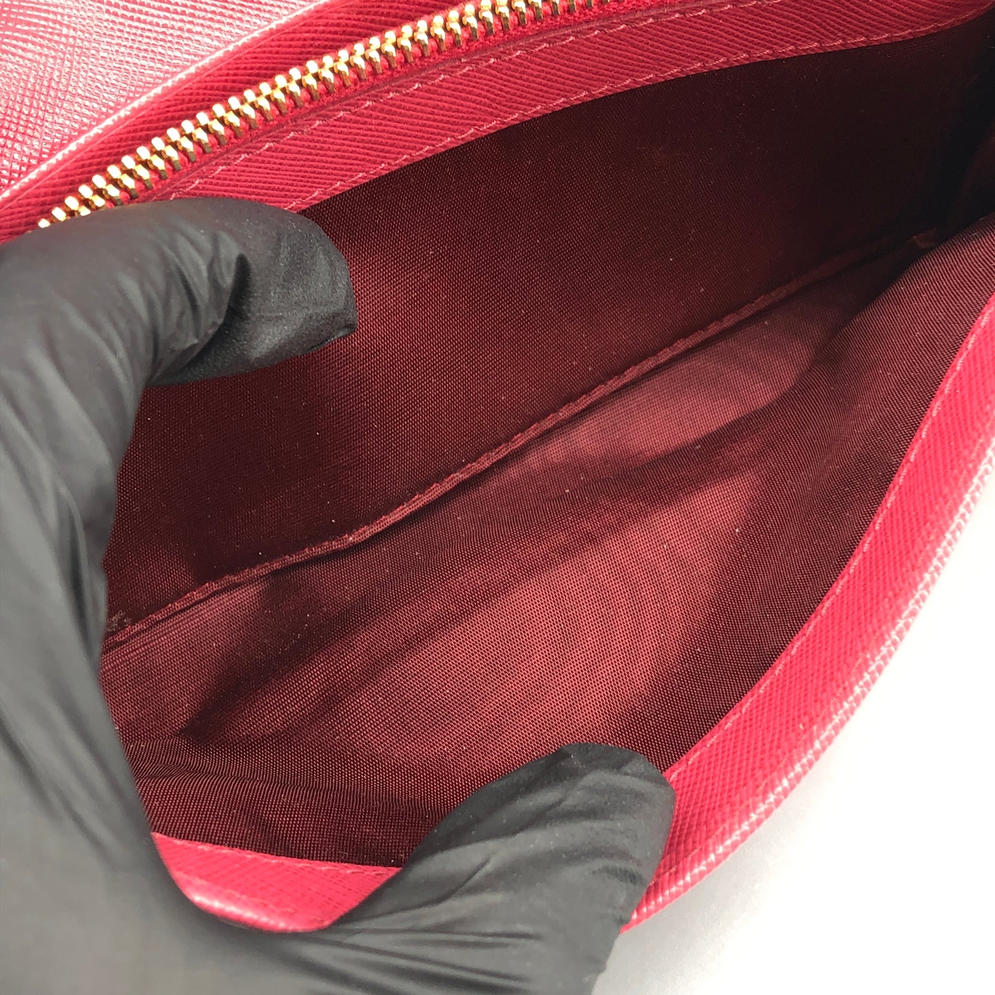 Prada Pink Saffiano Leather Flap Long Wallet