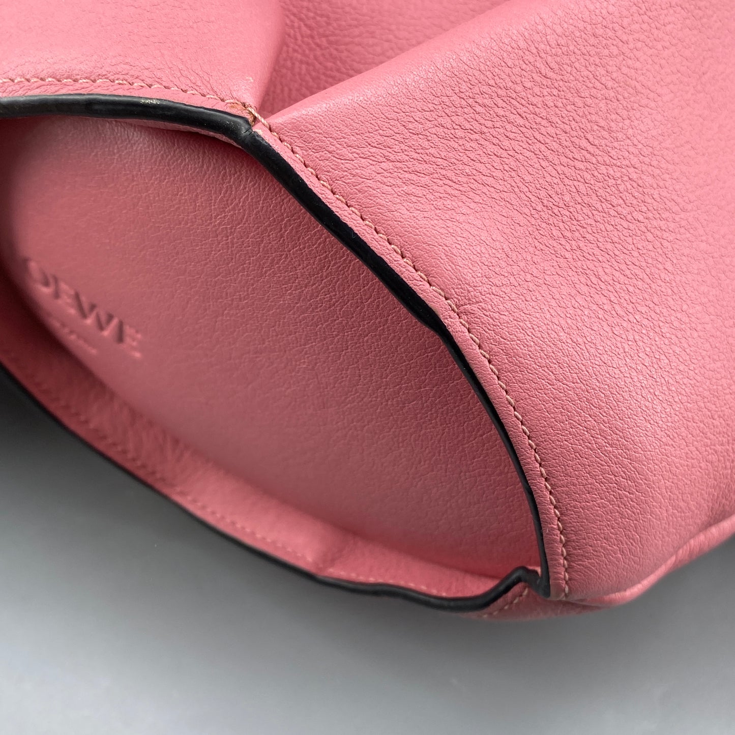 Loewe Pink Leather Elephant Crossbody Bag