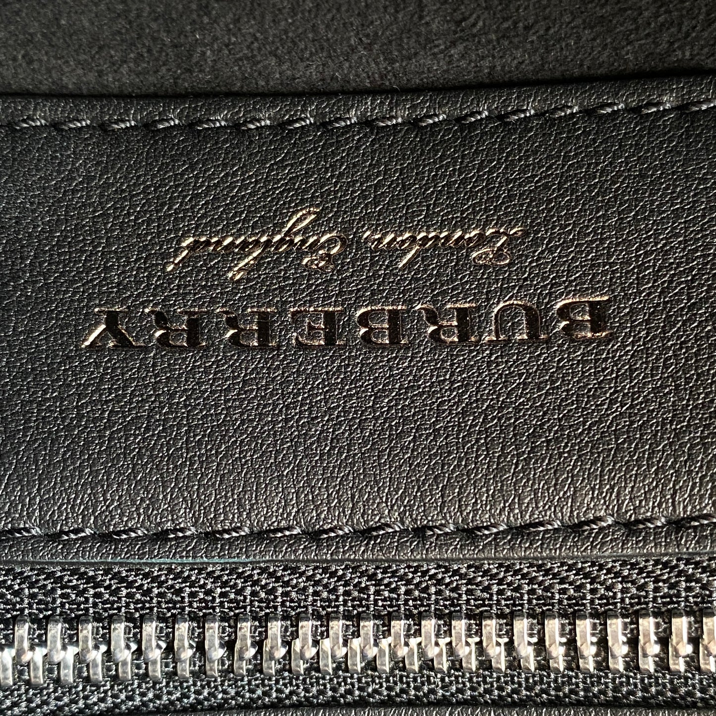 Burberry Black Leather Briefcase