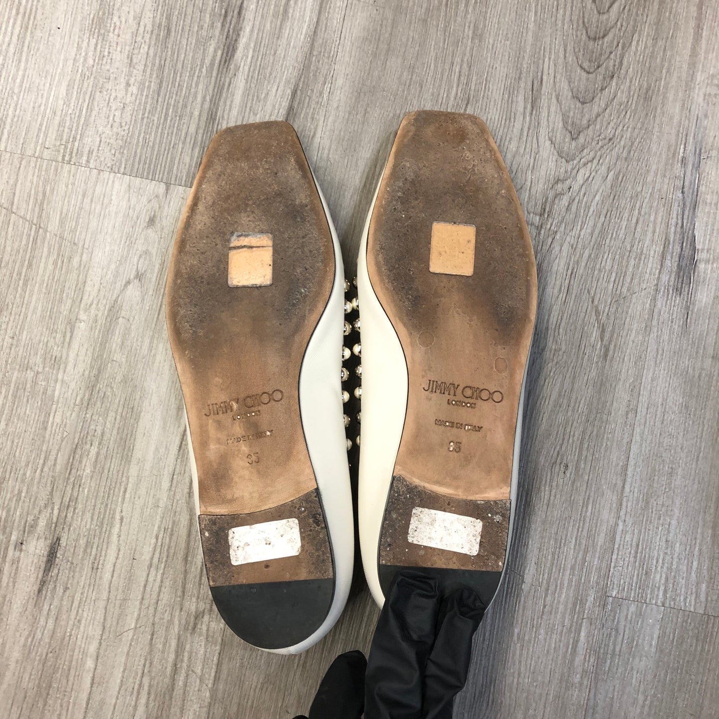 Jimmy Choo Women's Ballet Flats Size 35 White