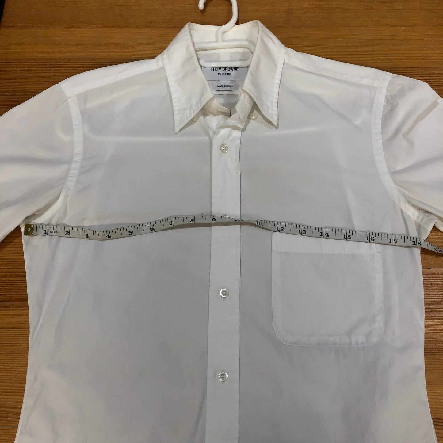 Thom Browne White Sleeveless Button‑Up Shirt Size 1