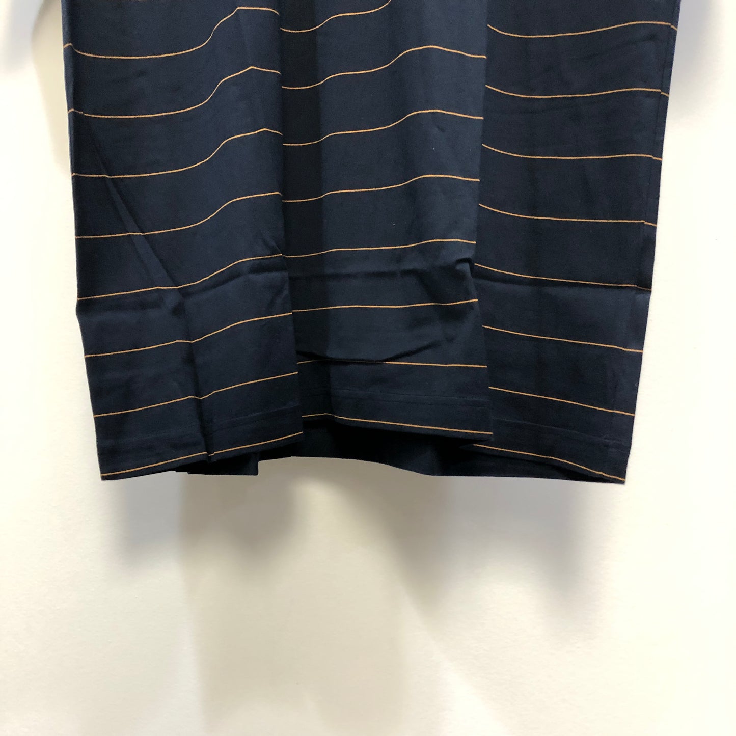 Giovanni Valentino Navy Blue Thin Stripe Short Sleeve Polo Shirt XXL