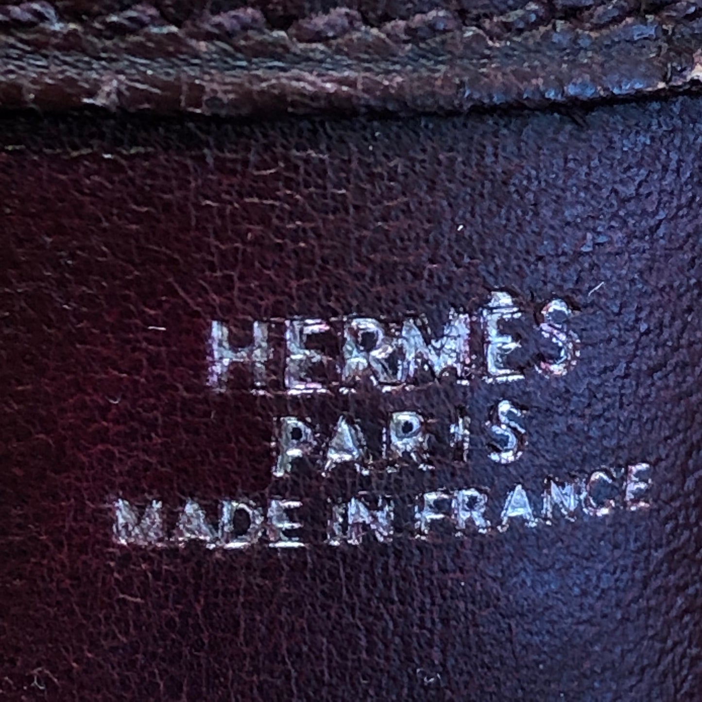 Hermes TPM Mini Evelyne I Bag Dark Red Box Calf Year 2002