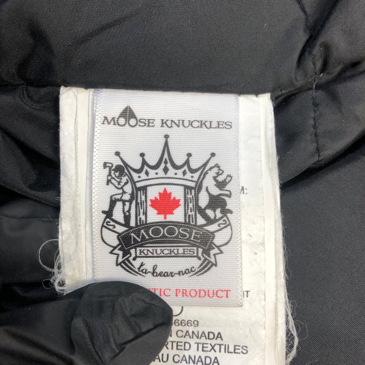 Moose Knuckles Navy Blue Parka Jacket Size M