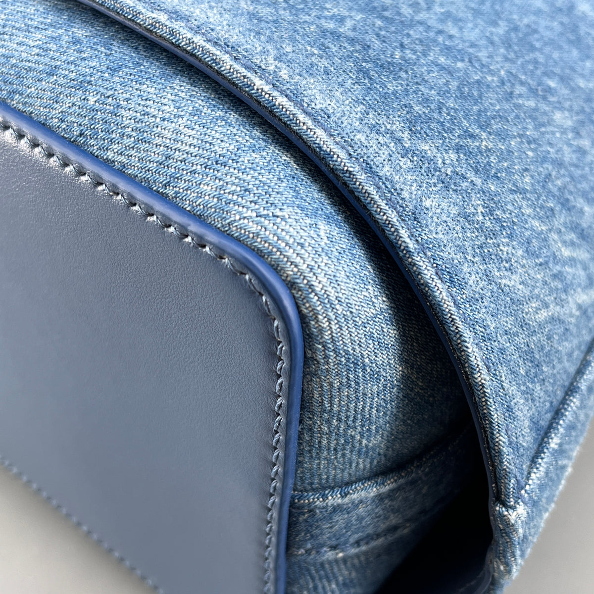Givenchy Blue Denim Mini Bucket Shoulder Bag