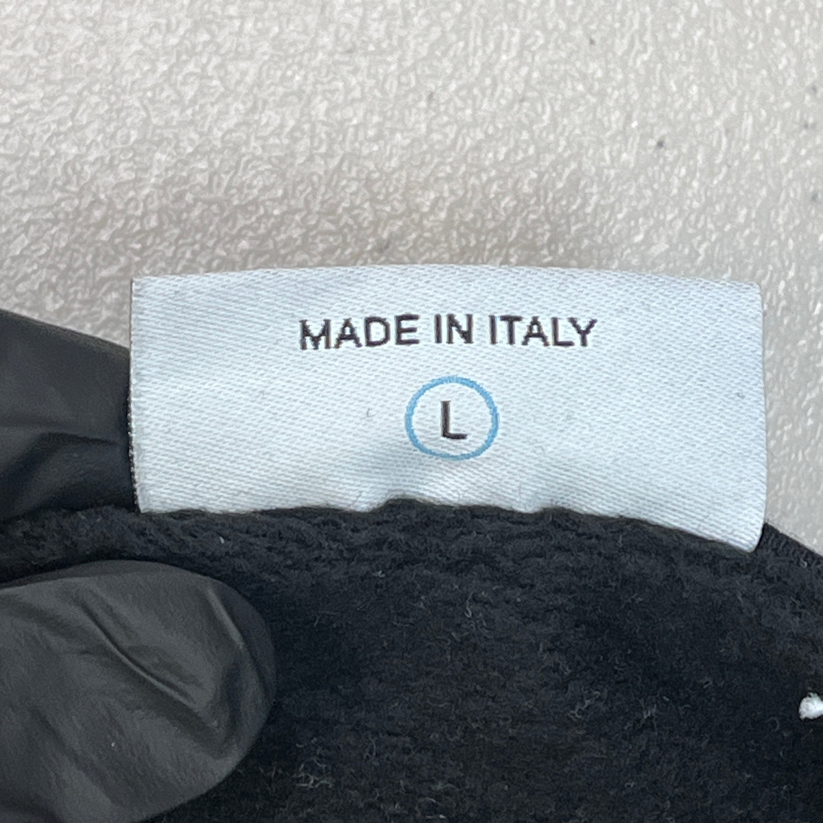 Chiara Ferrari Black Cropped Sweatshirt Size L