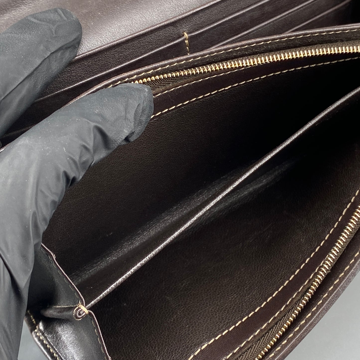 Gucci Beige GG Canvas Heart Double G Snap Long Wallet