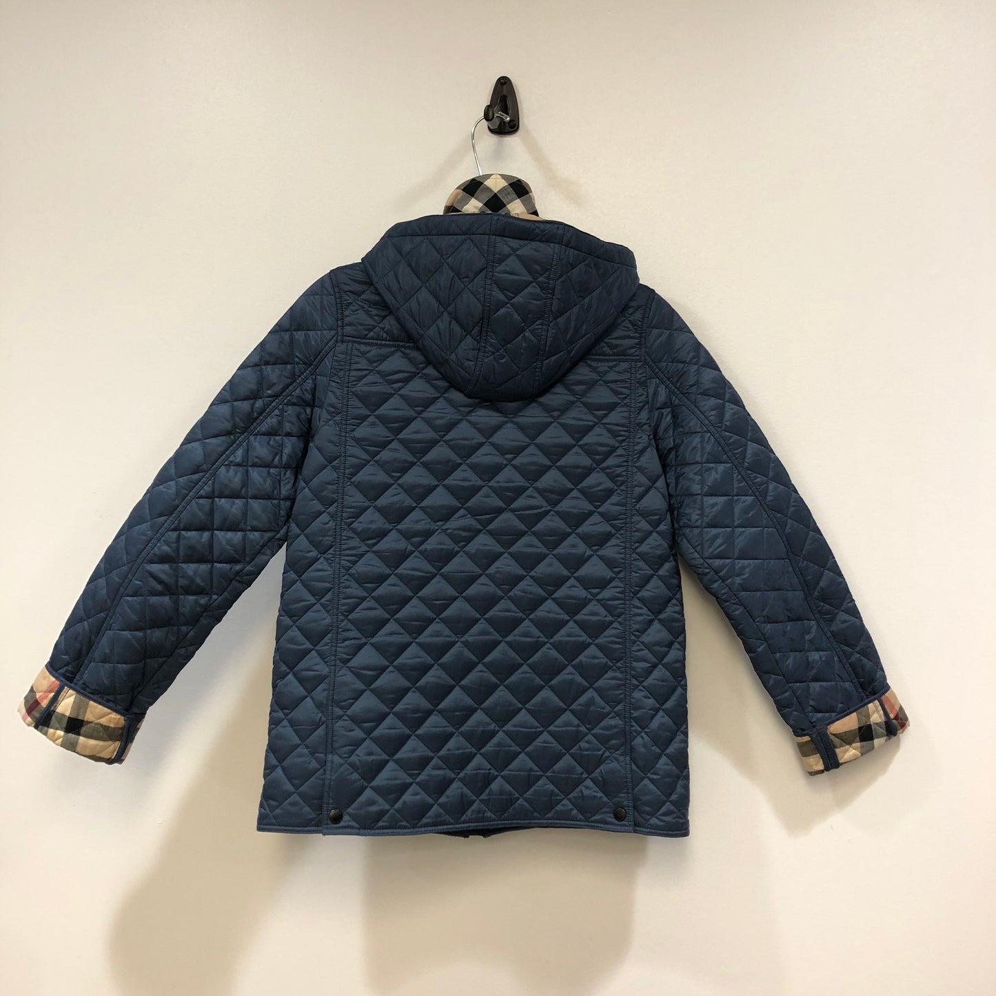 Burberry Kids Quilted Jacket 14Y (164cm) Navy Blue
