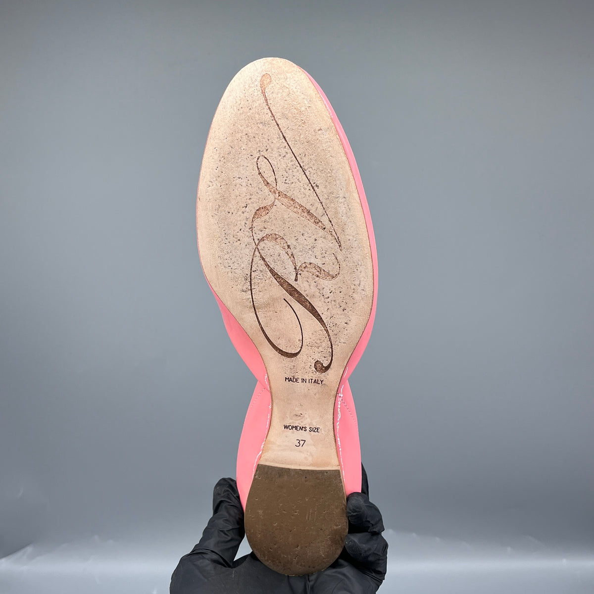 Roger Vivier Candy Pink Patent Leather Ballet Flats size 37