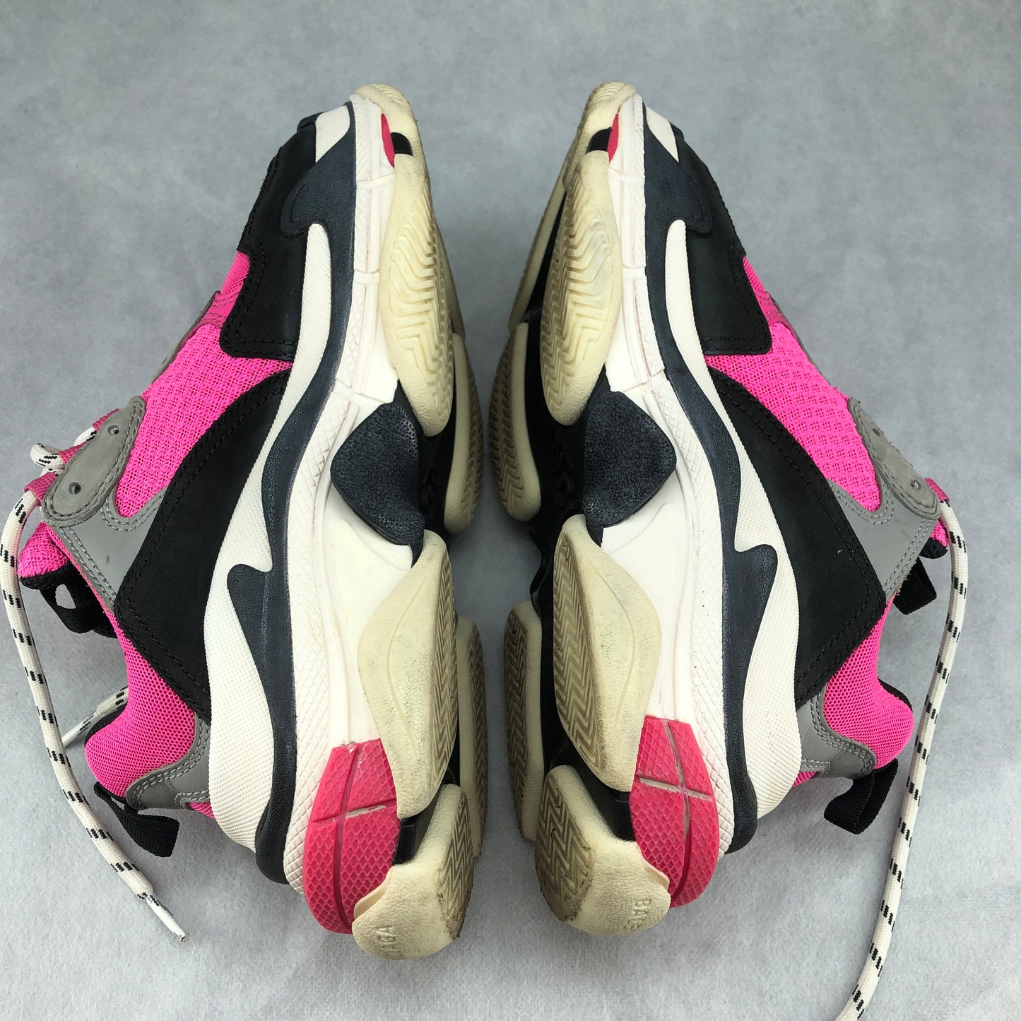 Balenciaga Triple S Pink & Black Chunky Sneakers 37