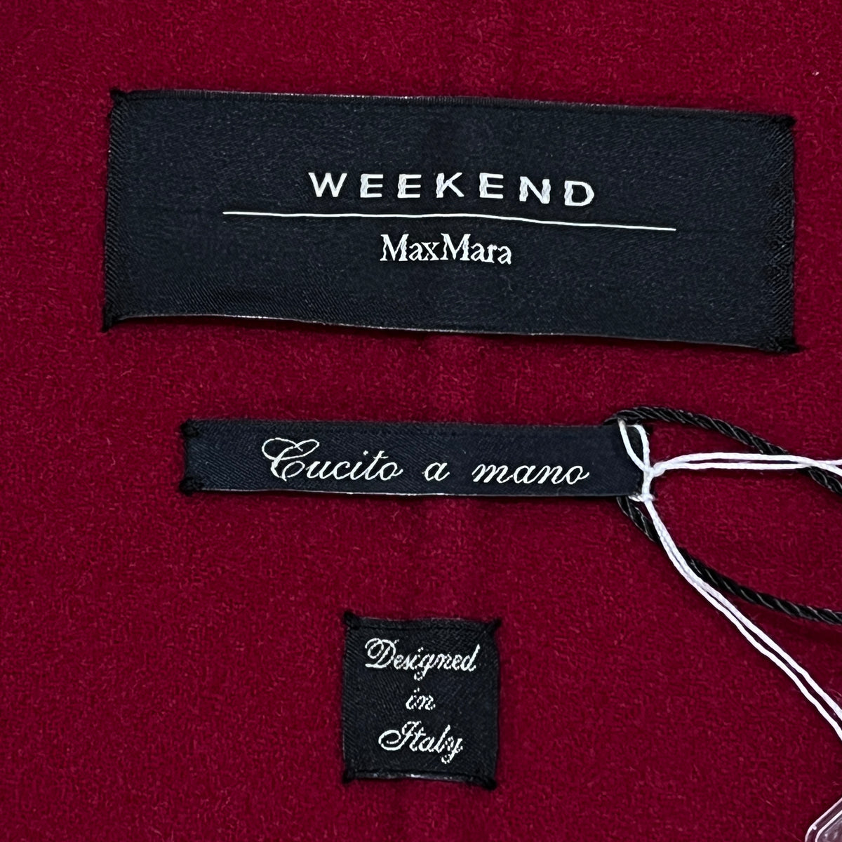 Weekend Max Mara Red Belted Wrap Coat US size 4