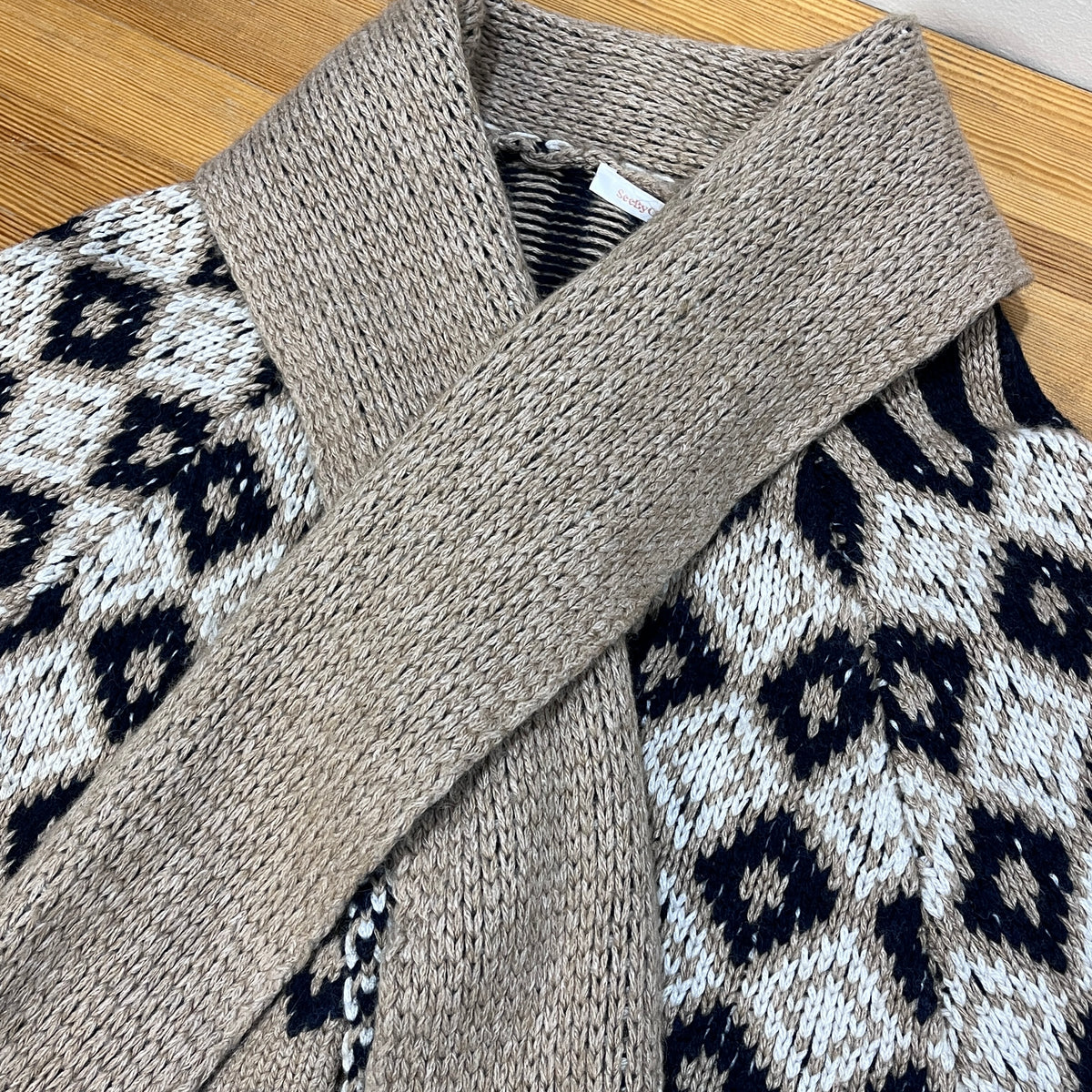 SeeBy Chloe Brown Knit Cardigan  Size  XS