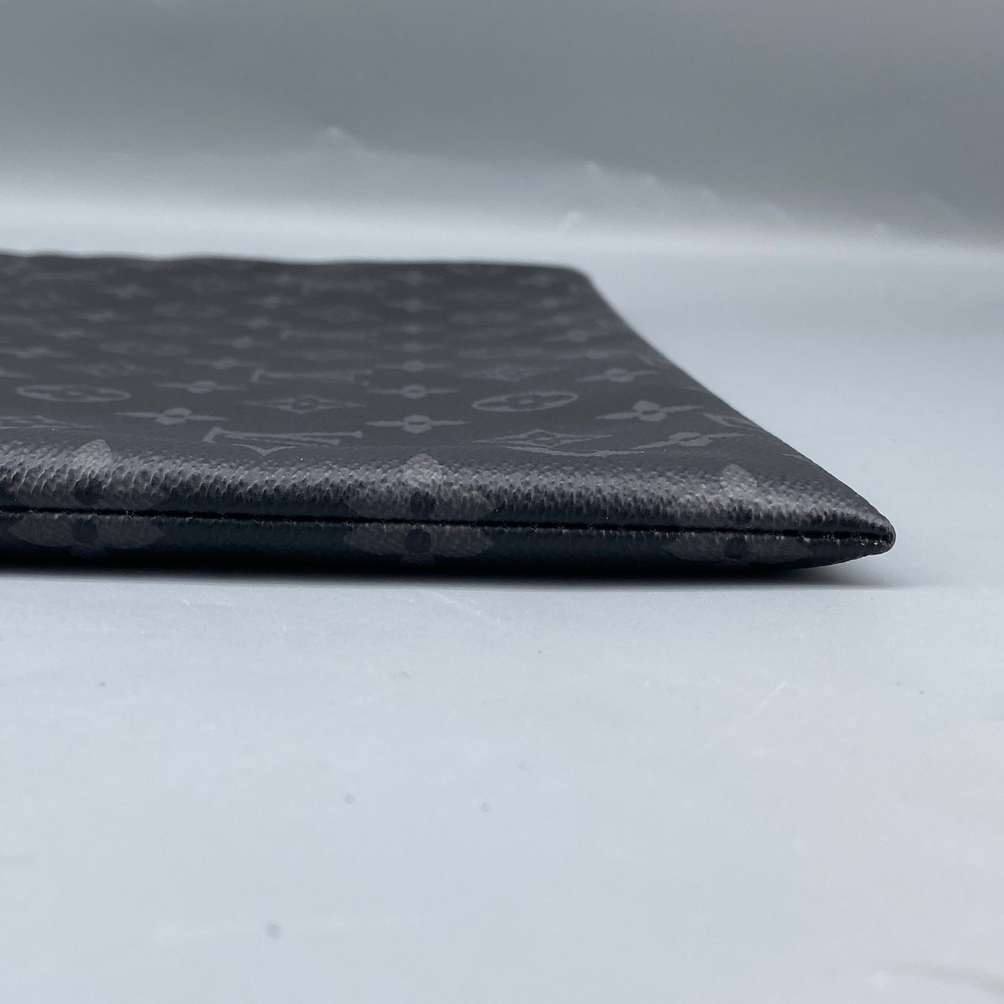 Louis Vuitton Black Monogram Eclipse Canvas Zip Pouch Clutch Bag
