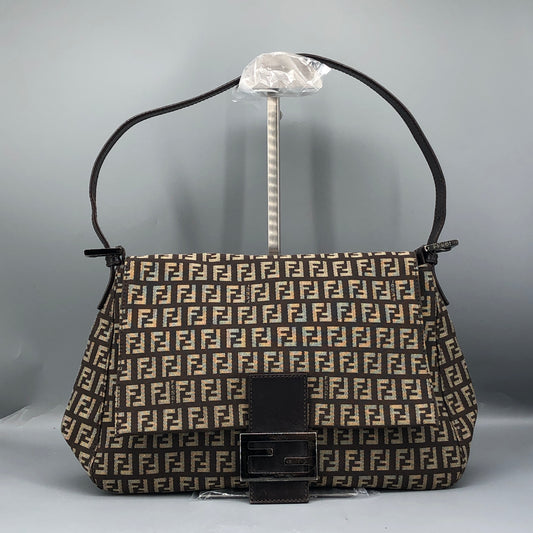 Fendi Zucca Shoulder Bag Brown