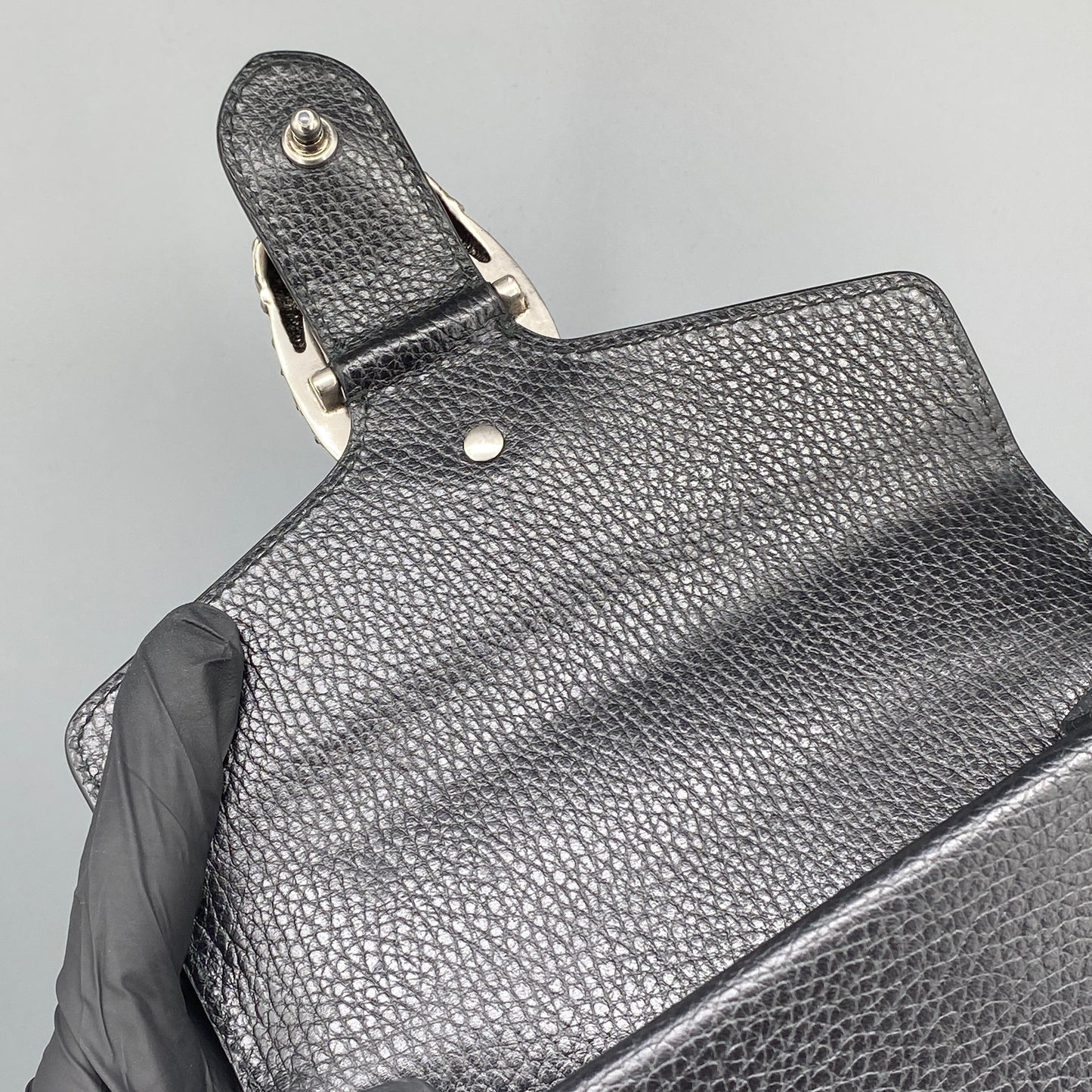 Gucci Mini Dionysus Black Leather Shoulder Bag