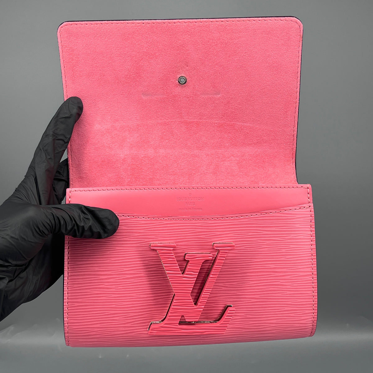 Louis Vuitton Coral Pink Epi Wallet On Chain