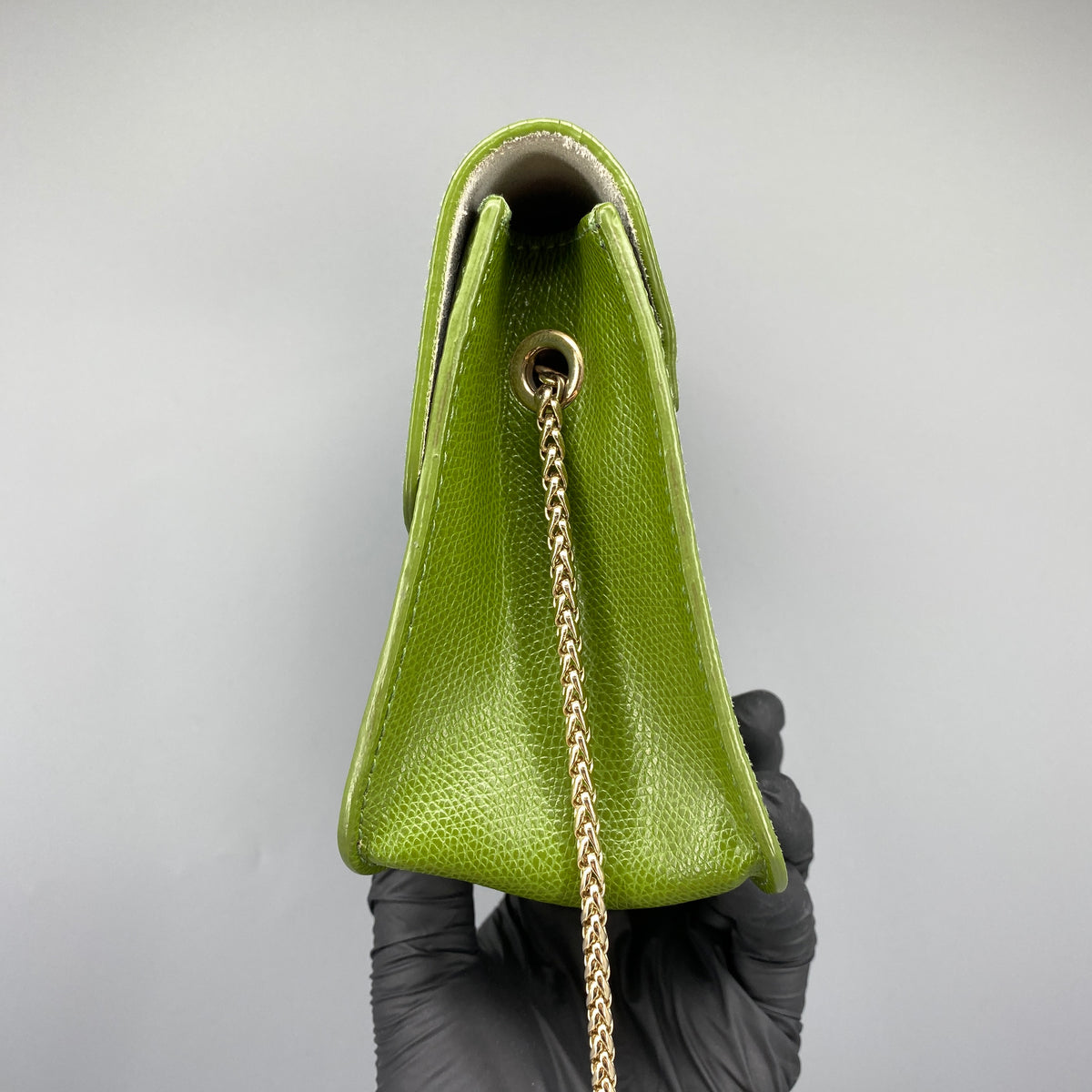 Furla Metropolis Green Leather Crossbody Bag