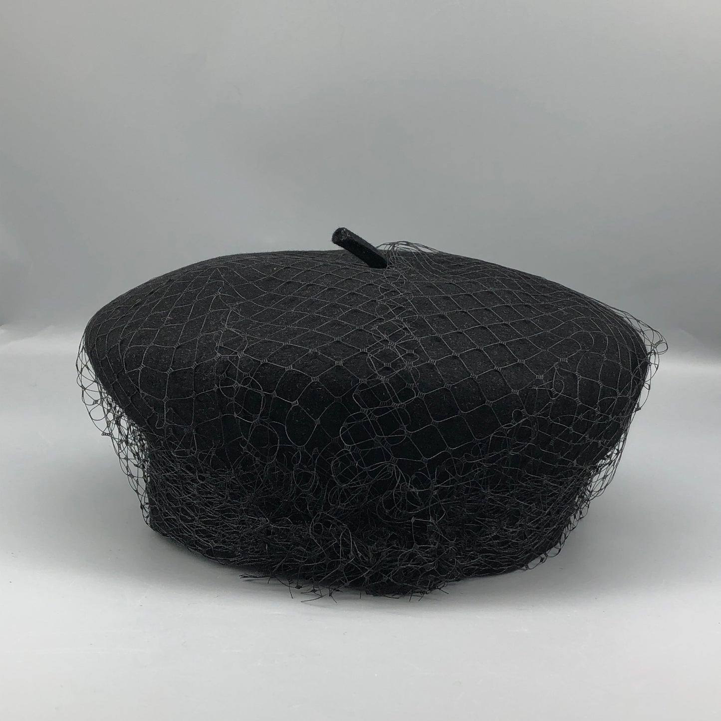 Christian Dior Black Beret Hat 57cm