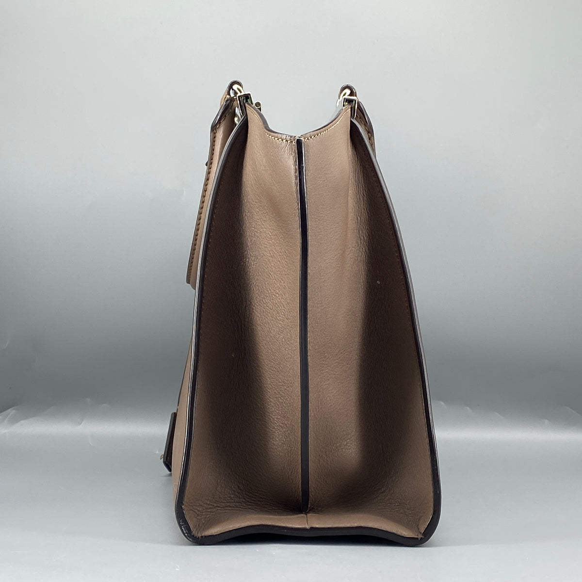 Fendi 2Jours Tote Bag Brown Leather