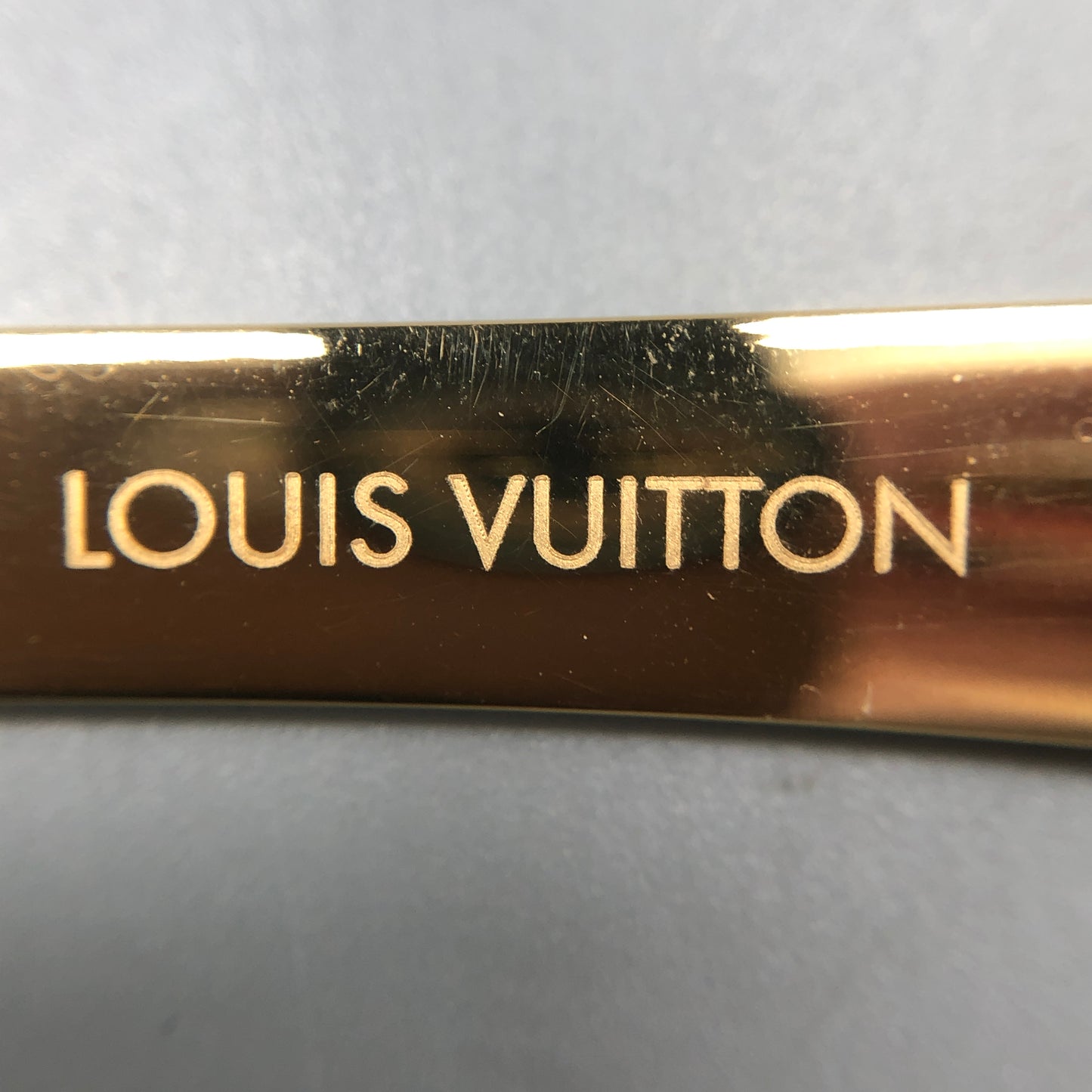 Louis Vuitton Round Frame Sunglasses Gold