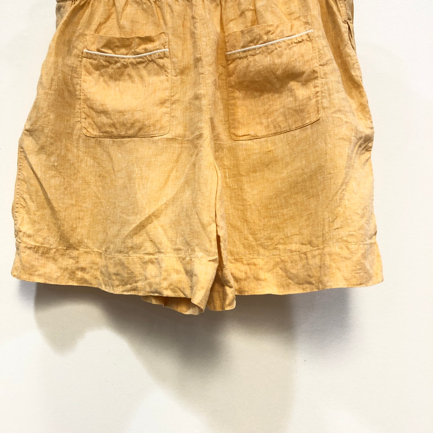 Loro Piana Butter Yellow Linen Shorts Size 44