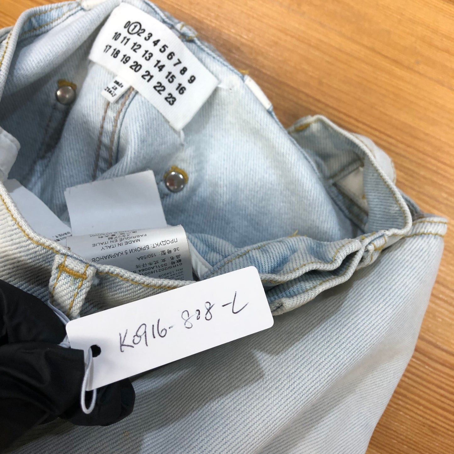 Maison Margiela Cut-Out Wide-Leg Jeans