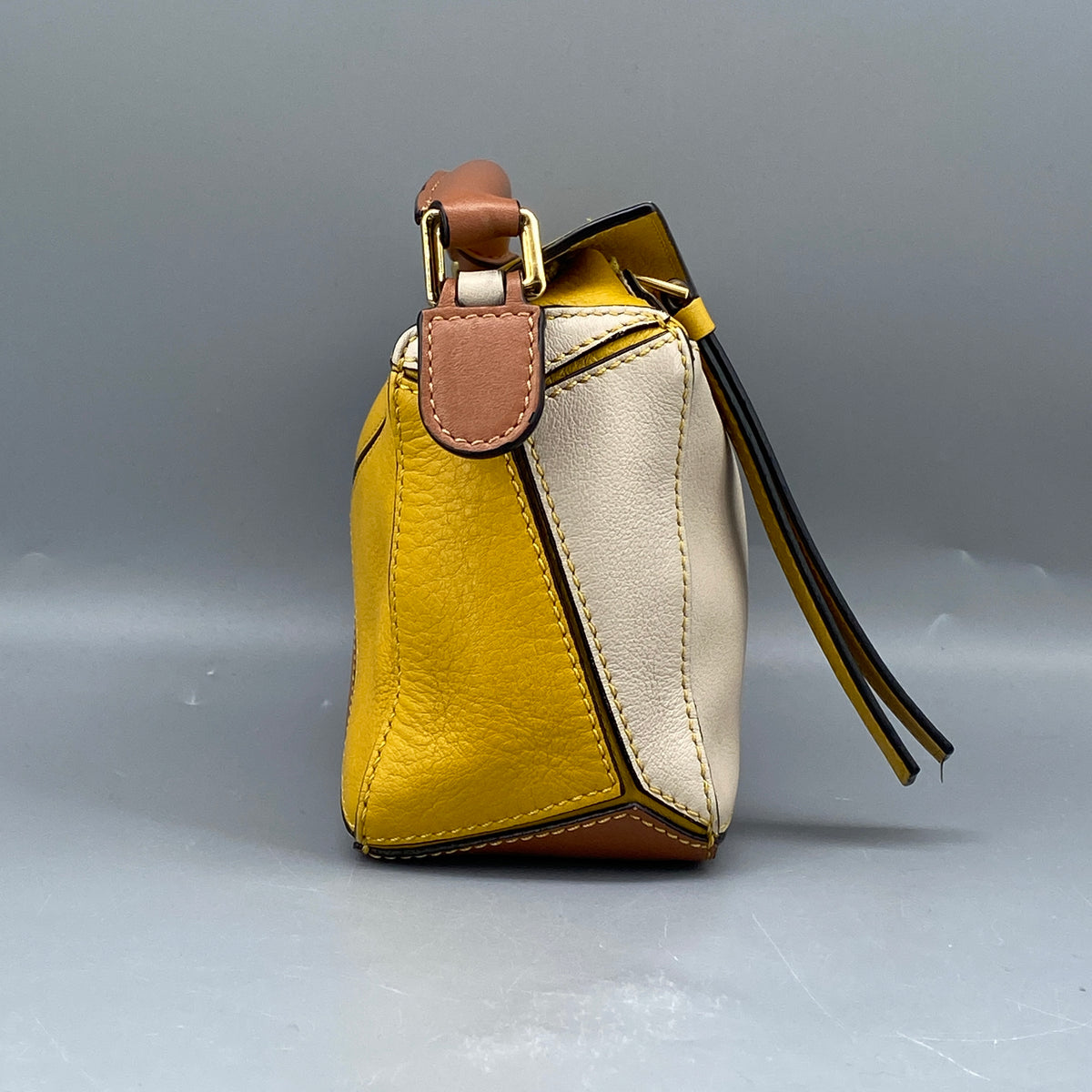 Loewe Calfskin Puzzle Mini Handle Bag Multi-Color