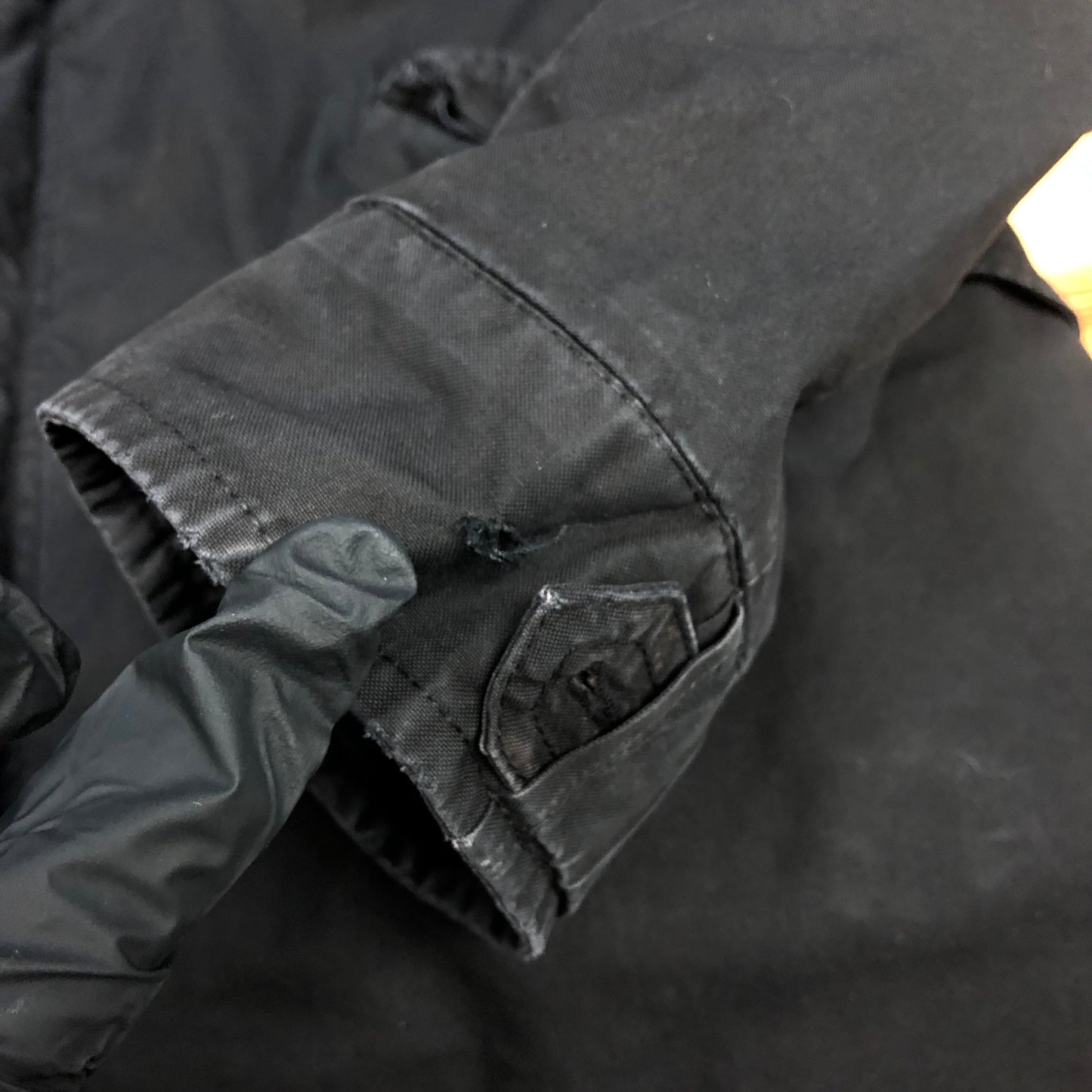Mr & Mrs Italy Fur Trim Parka Size XS Black