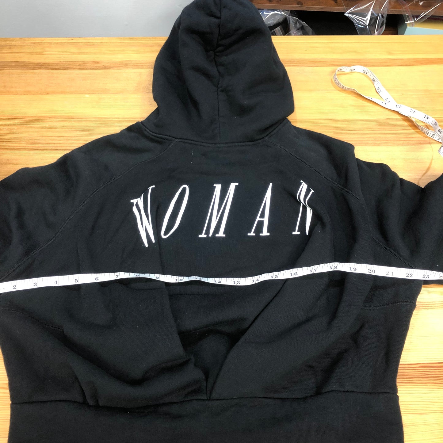 Off-White Black Cropped "Something Special" Hoodie Size XXS