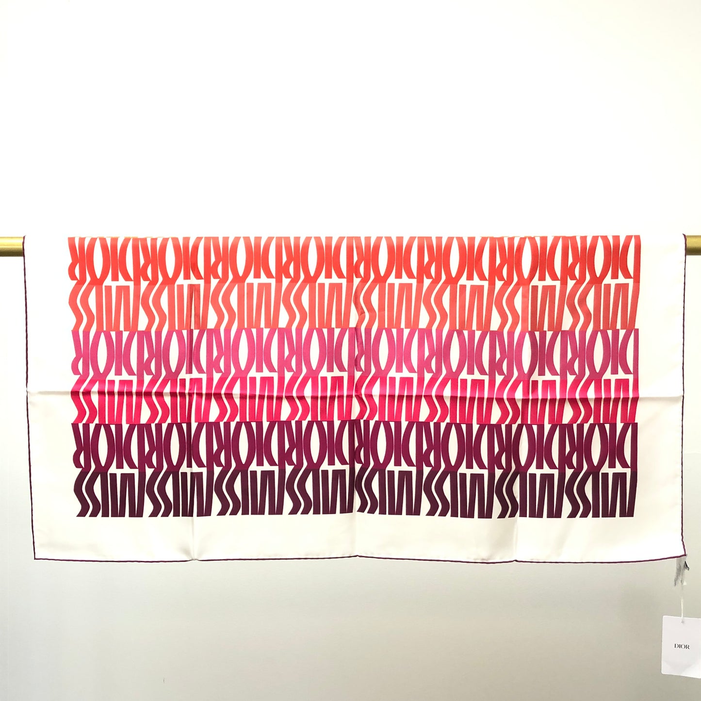 Christian Dior 90*90cm Multi-Color Silk Scarf