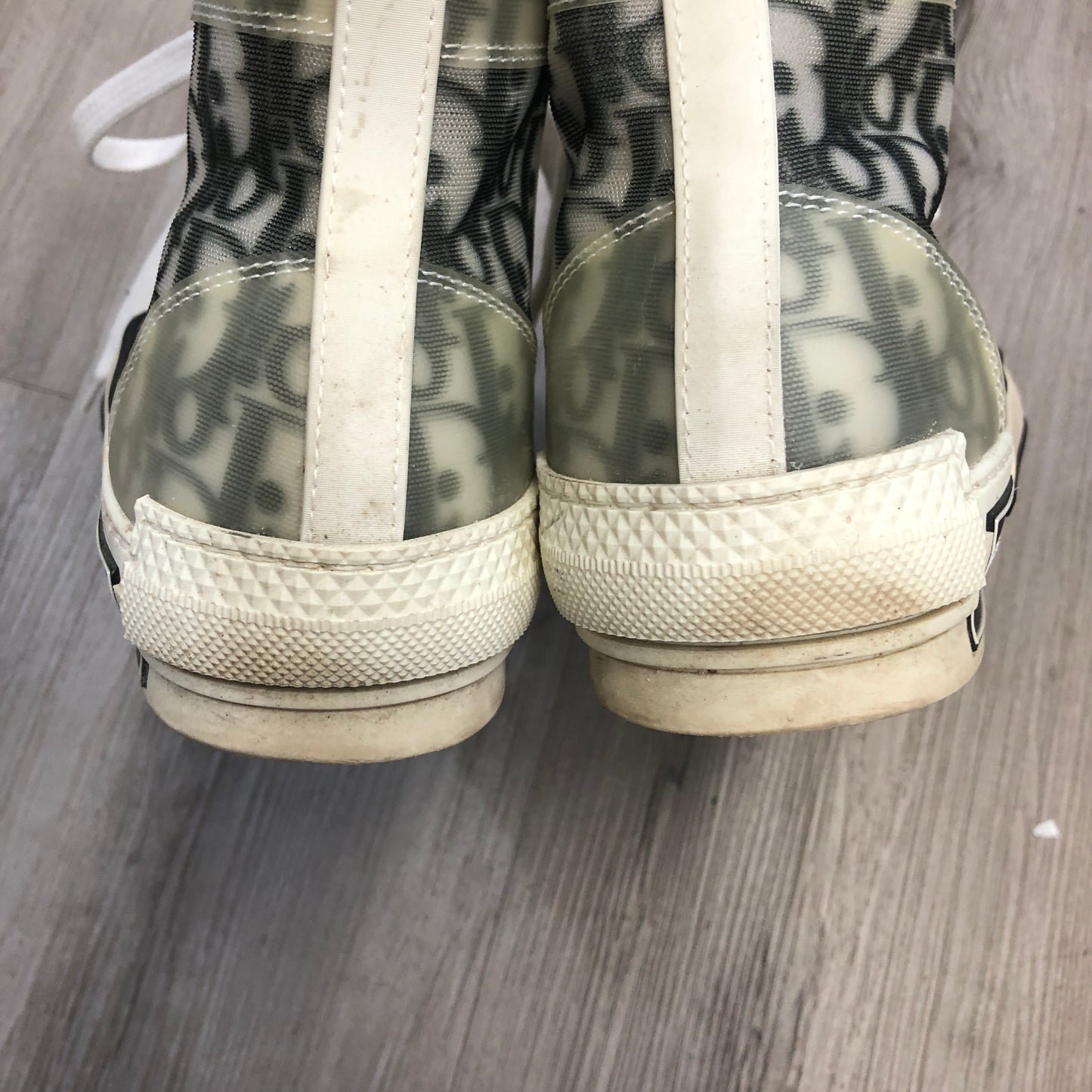 Christian Dior Women's Walk'n'Dior Oblique Jacquard Canvas Low Top Sneaker Shoes 36 Cream Black