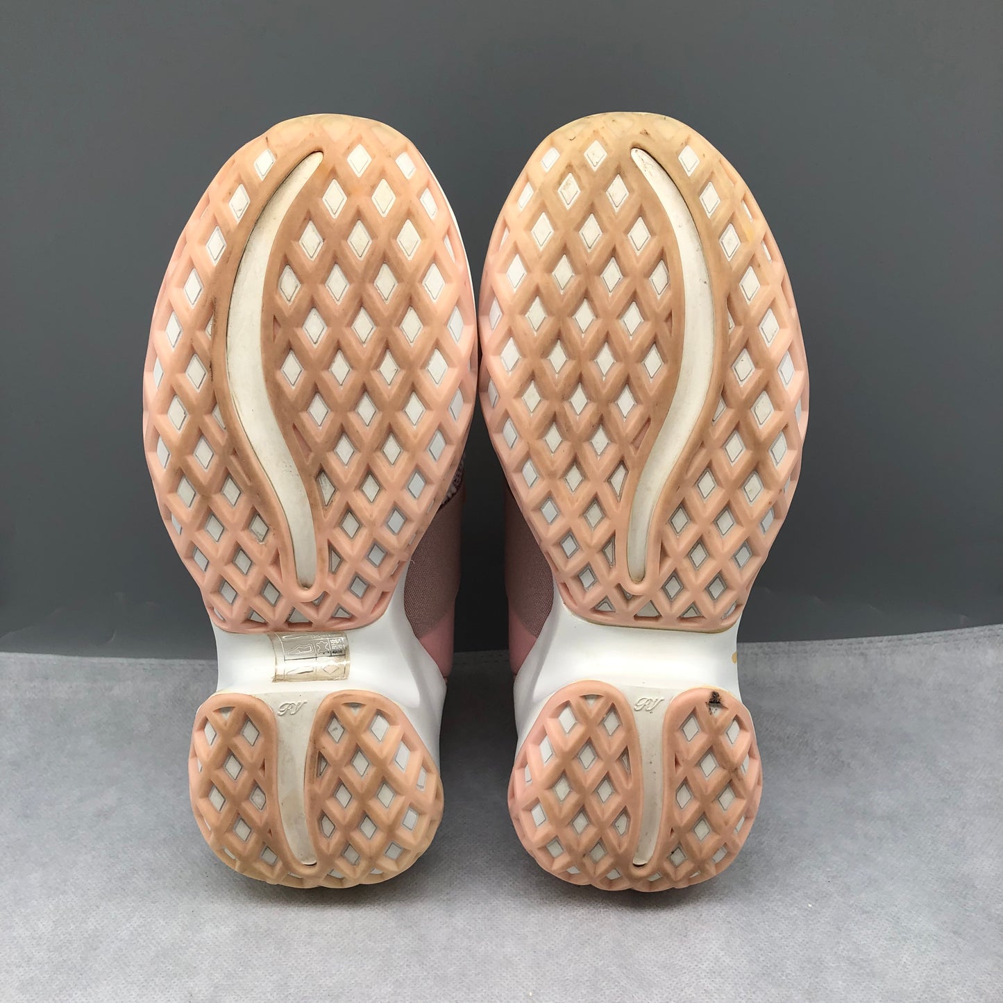 Roger Vivier Pink Buckle Strap Sneakers Women's Shoes Size 37