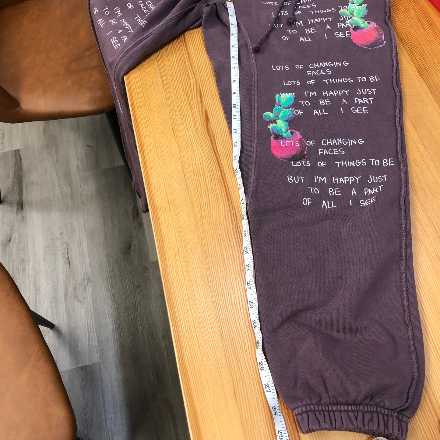 Camp High Collective Purple Graphic Sweatpants Size S