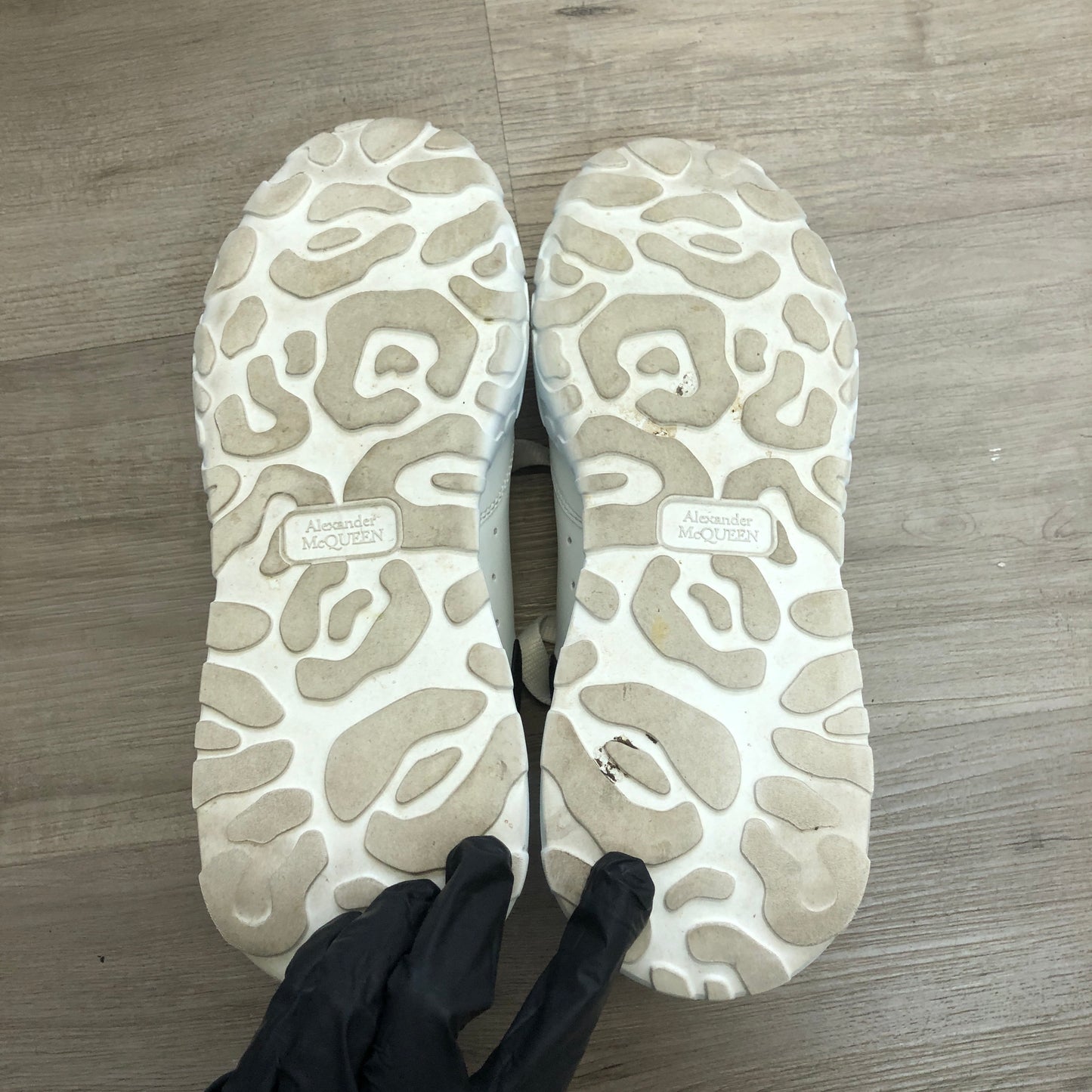 Alexander McQueen Oversized Platform Sneaker Shoes 36 White Black