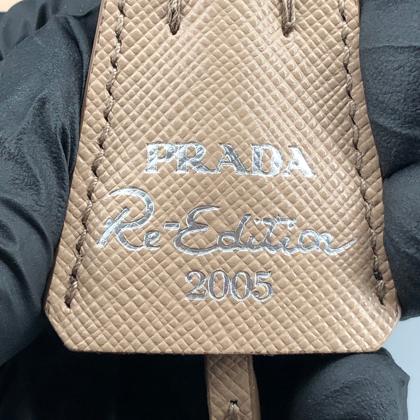 Prada Re-Nylon Classic Hobo Shoulder Bag Beige