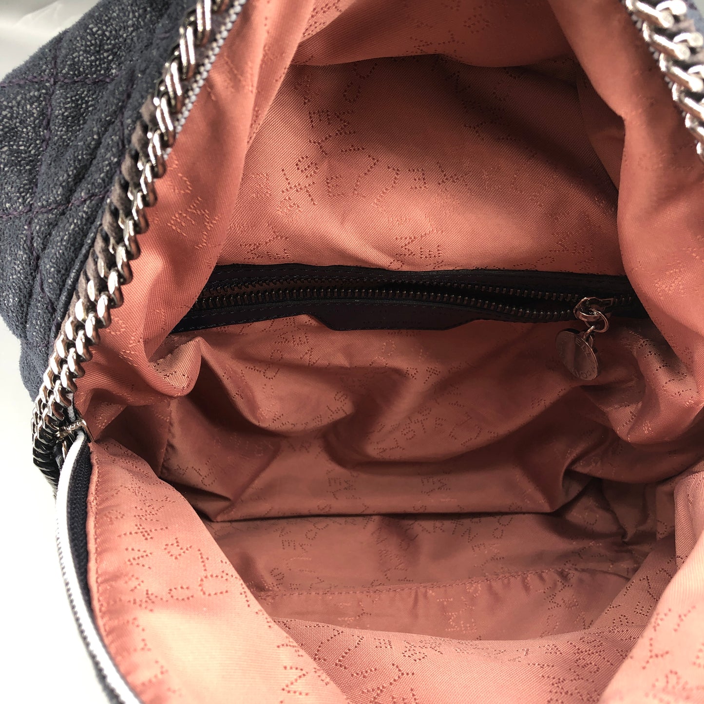 Stella McCartney Quilted Eco Nylon Mini Backpack Navy