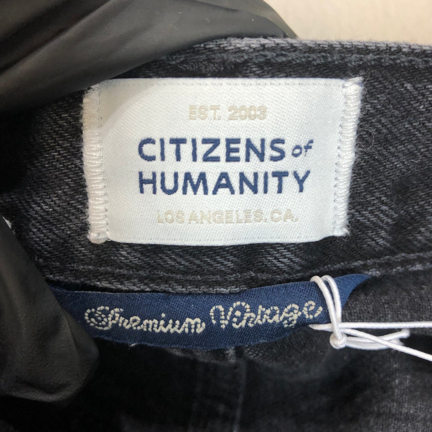 Citizens of Humanity High-Waisted Denim Shorts 26 Black