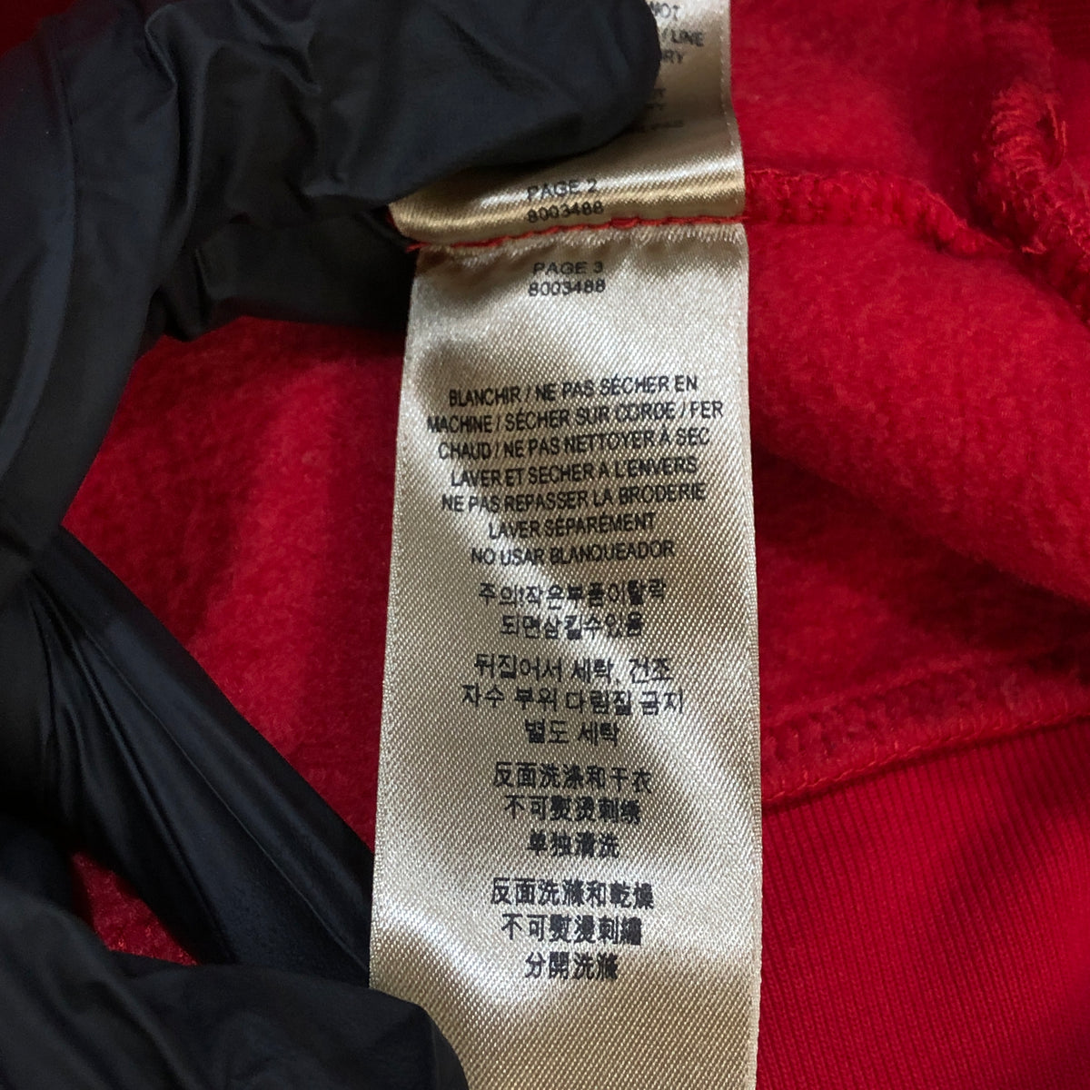 Burberry Red Vintage Crest Logo Hoodie Size M