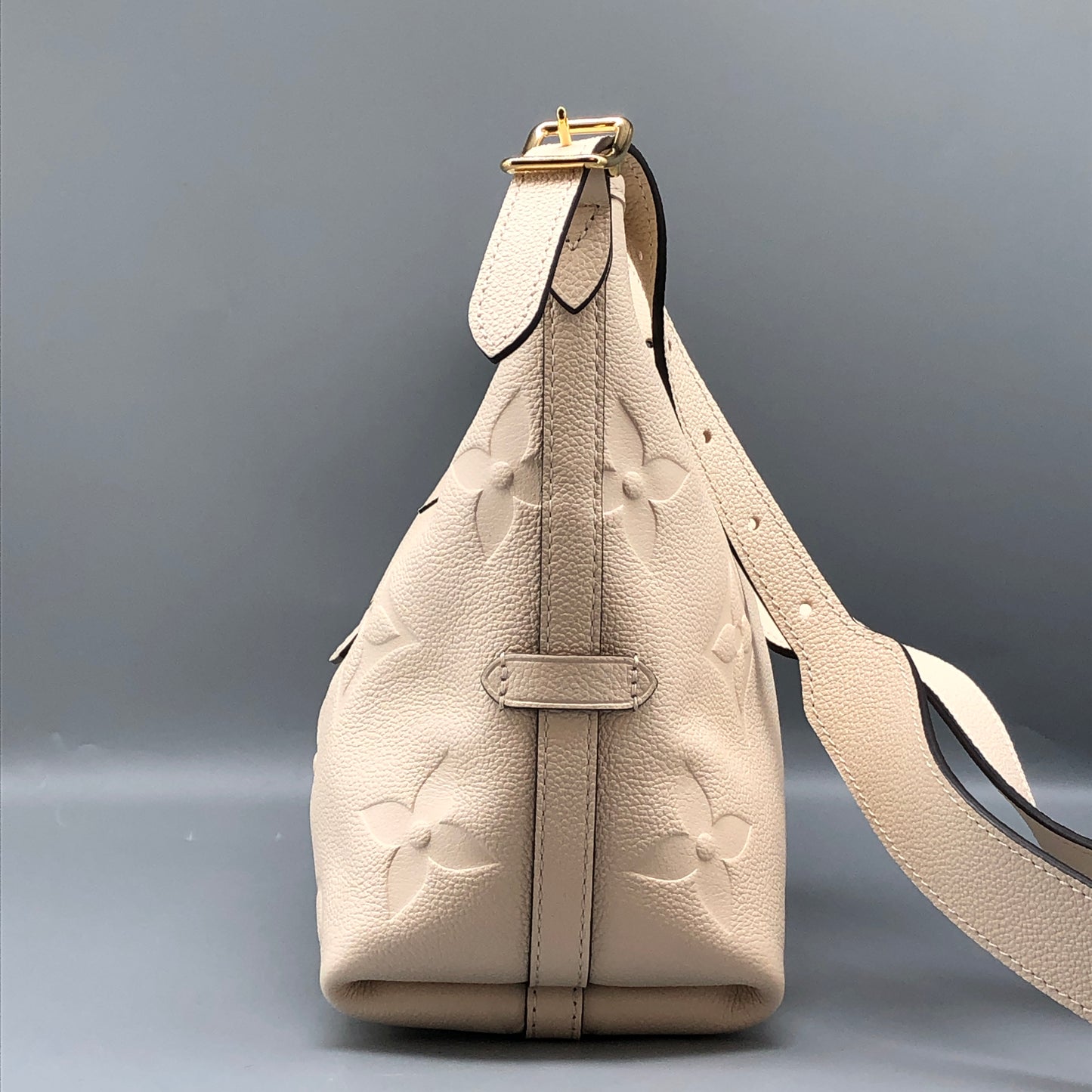 Louis Vuitton Carryall PM Monogram Empreinte Shoulder Bag Cream