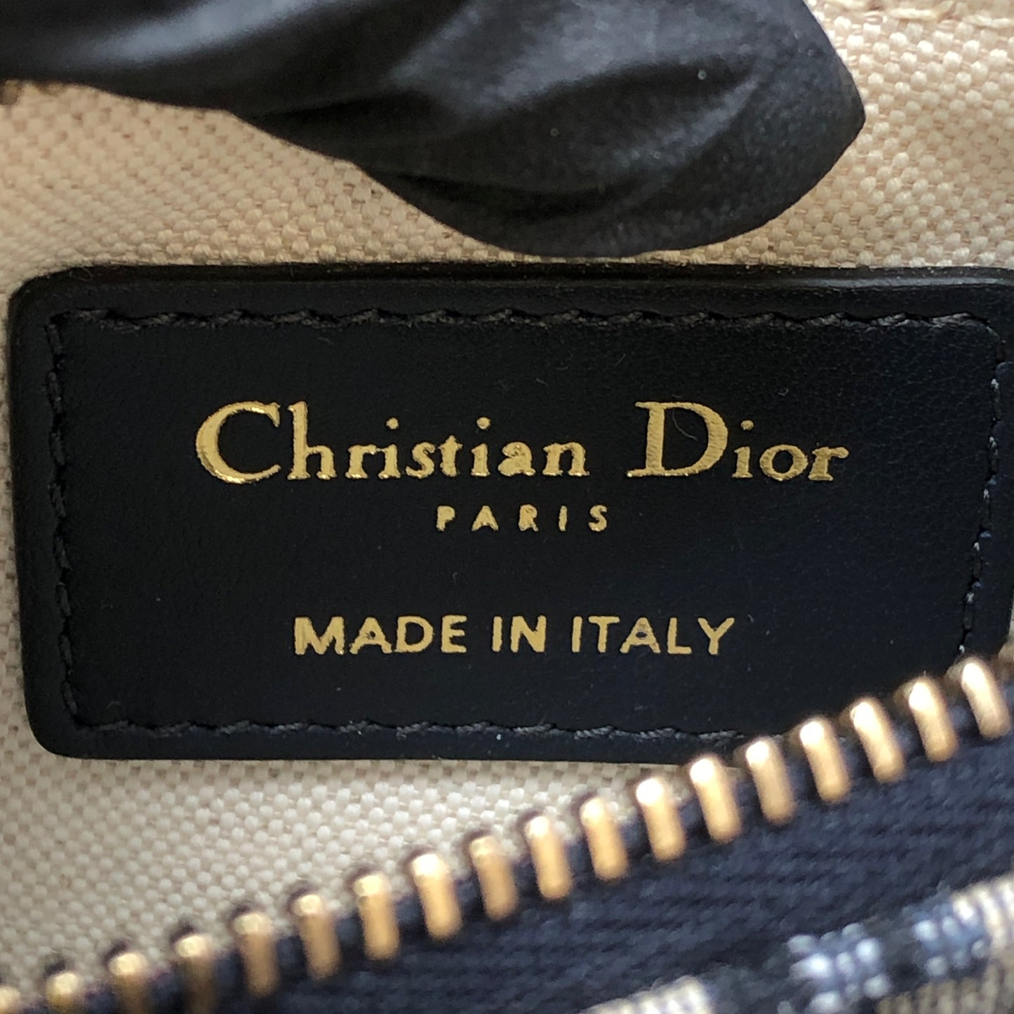 Christian Dior Mini Saddle Bag with Strap Oblique Canvas
