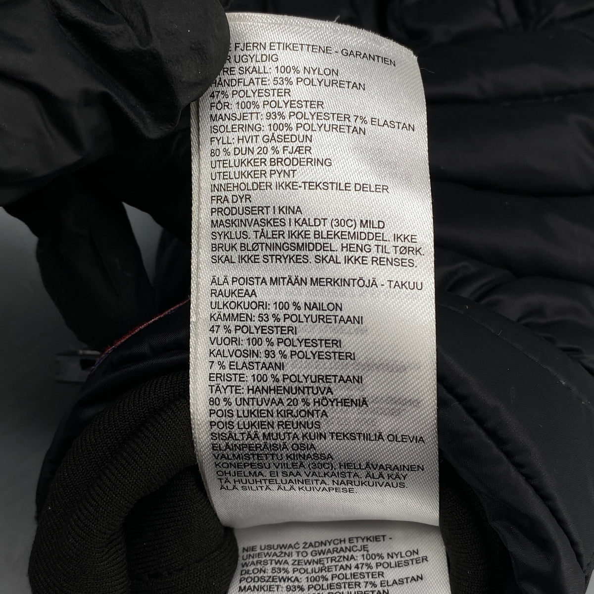 Canada Goose Black Insulated Winter Gloves Size S
