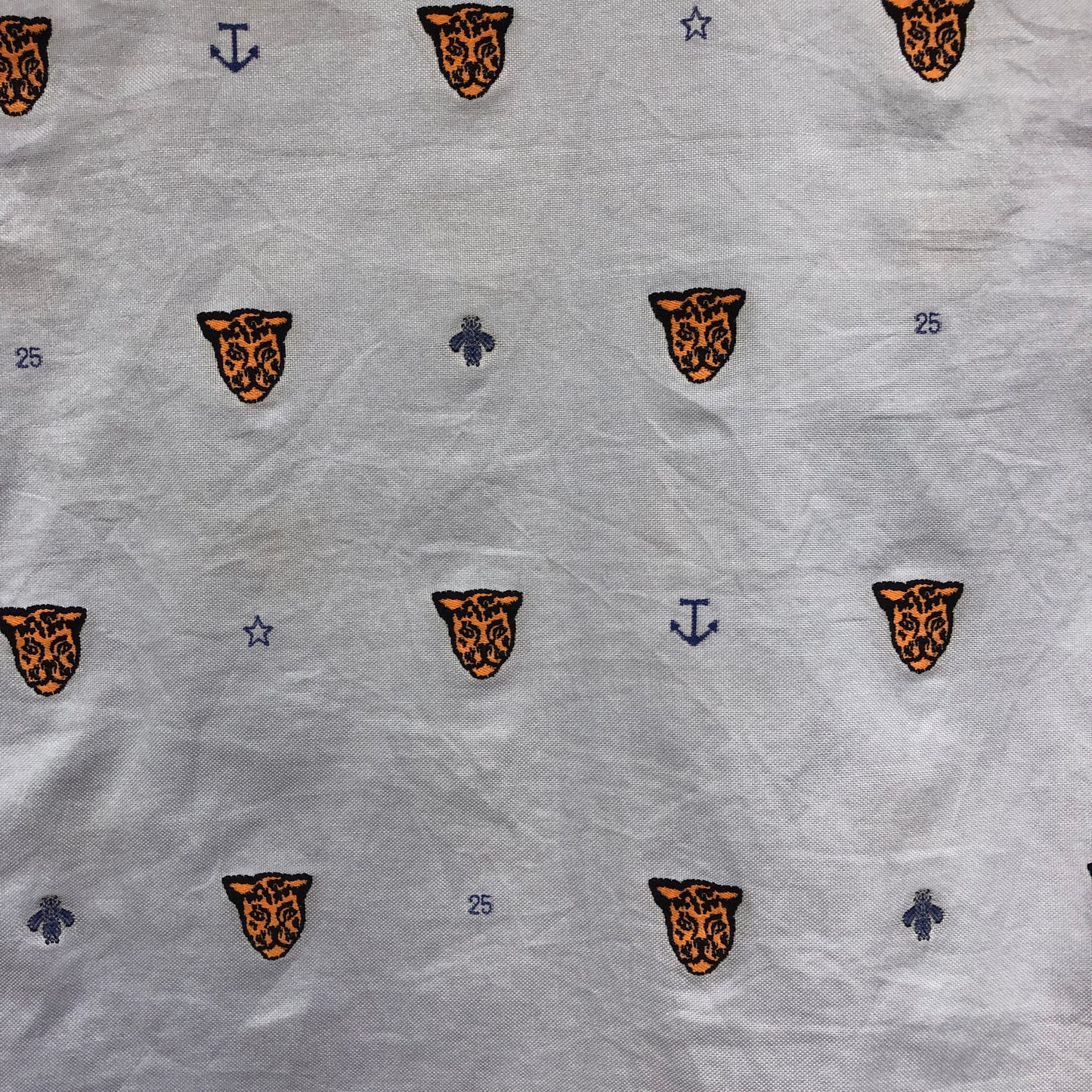Gucci Tiger Head Print Bowling Shirt Size 48 Light Lavender
