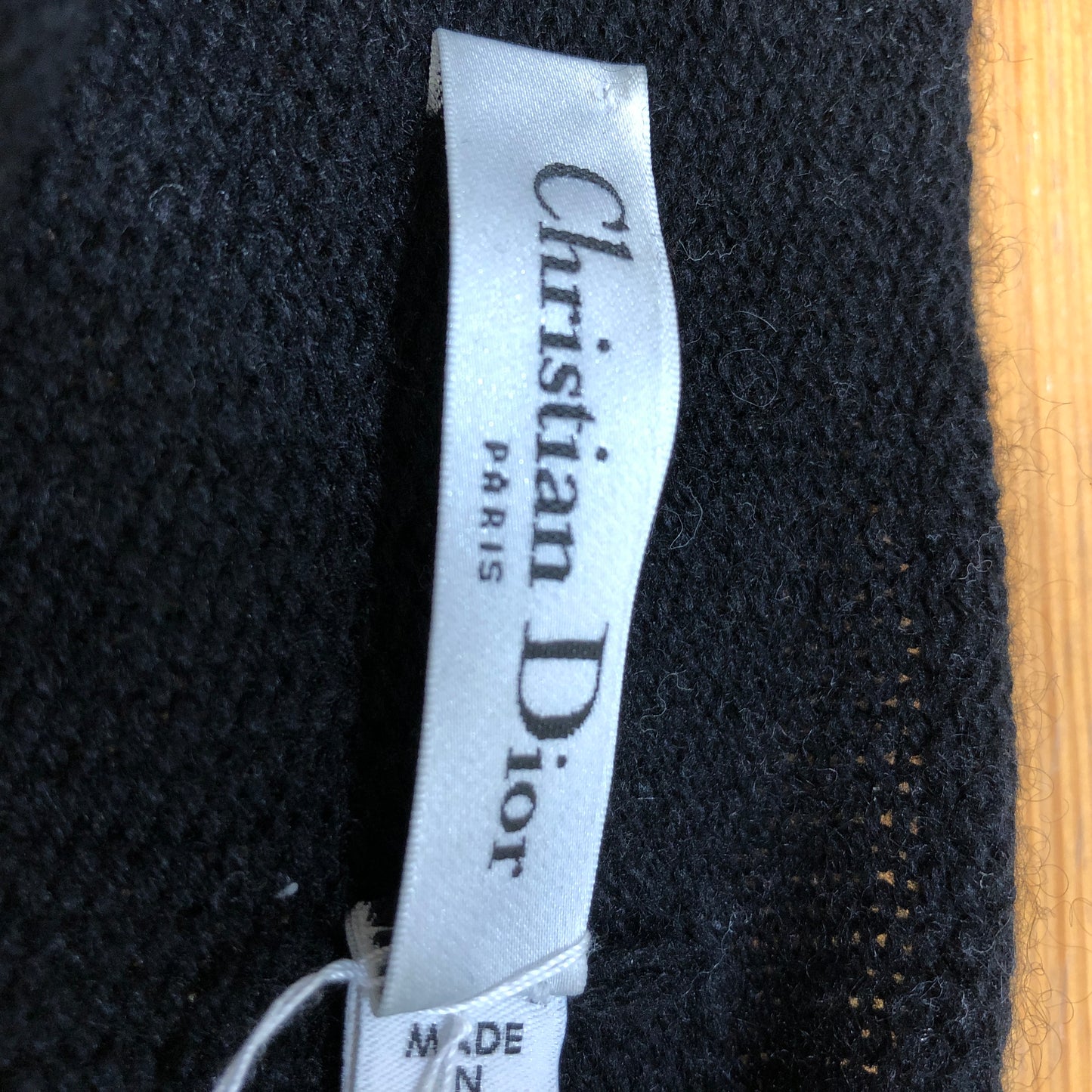 Christian Dior Black Fine Knit Star Logo Crew Neck Sweater Size USA 2