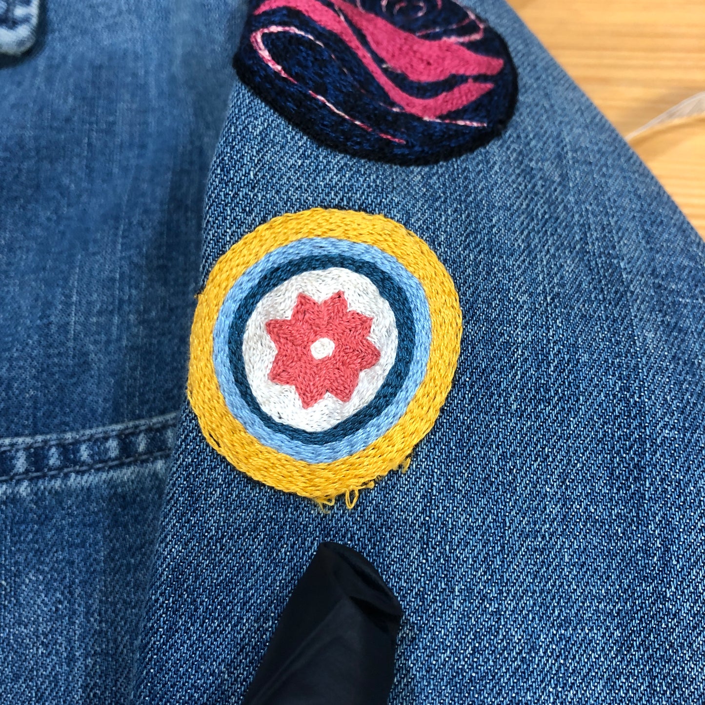 Christian Dior Multicolor Embroidered Denim Jacket 34