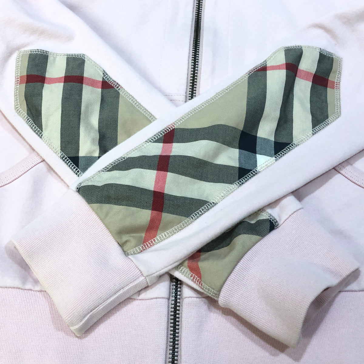 Burberry Light pink Women Zip Hoodie Jacket Size M