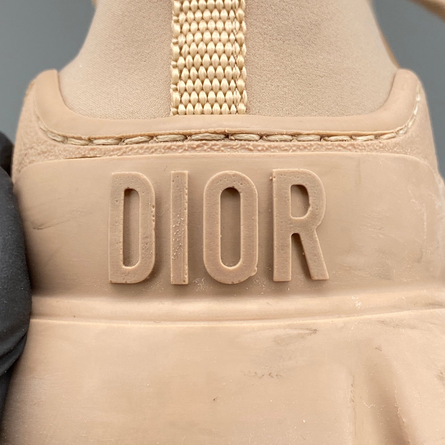 Christian Dior Women's D-Connect Sneakers Size 37 Pink Nude
