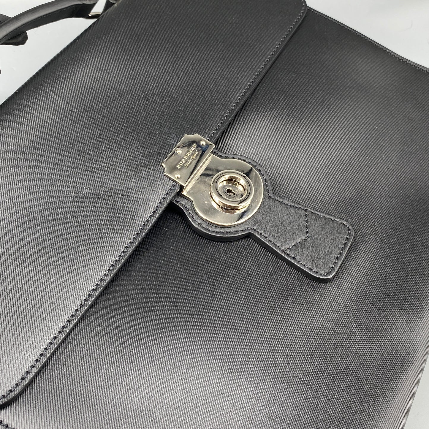 Burberry Black Leather Briefcase