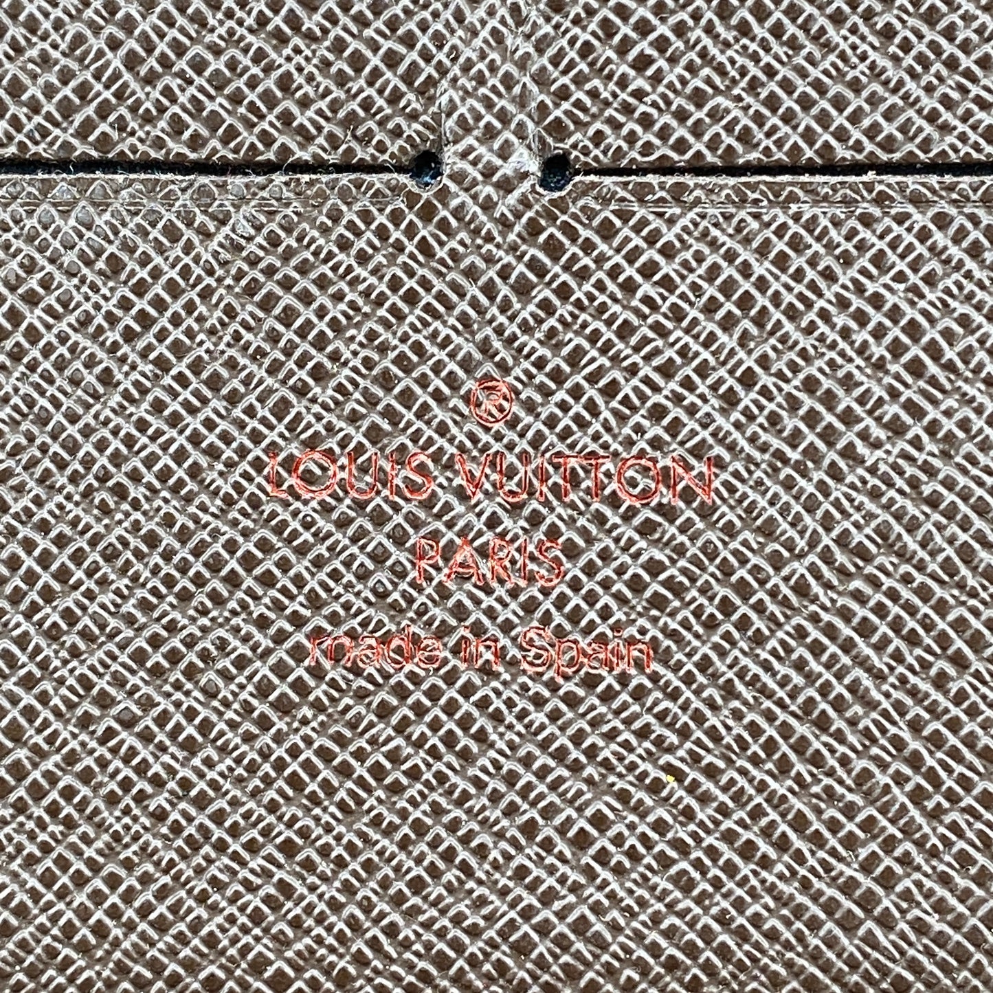 Louis Vuitton Brown Damier Ebene Canvas Full-Zip Long Wallet